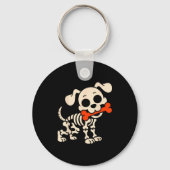 Porte-clés Funny Dog Halloween Skeleton Costume Soky Season (Recto)