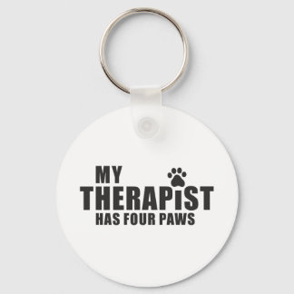 Porte-clés Funny Dog Mom Dad Gift! My Therapist Has Four Paws