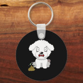 Porte-clés Funny Dog Smells Stinky O O  (Recto)