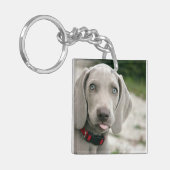 Porte-clés Funny Dog Sticking Tongue Out Photo (Devant gauche)