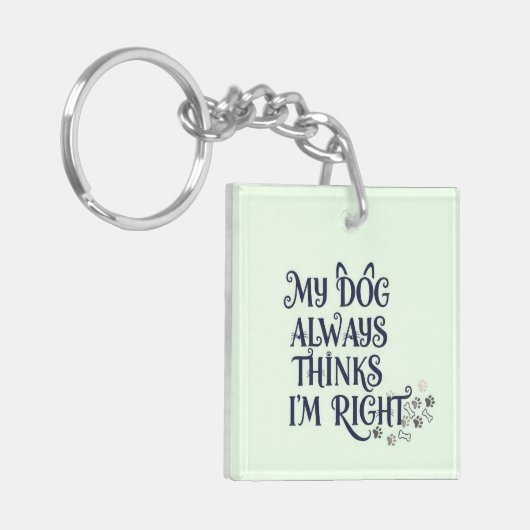 Porte-clés Funny Dog Text (Devant gauche)