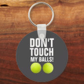 Porte-clés Funny Dont Touch My Pandemic Tennis (Recto)
