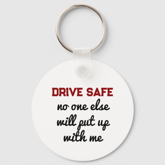 Porte-clés Funny Drive Safe | Photo (Verso)