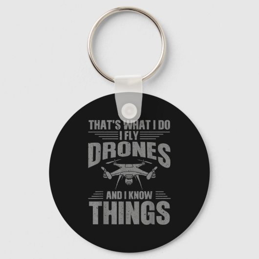 Porte-clés Funny Drone Art For Men Women Boys Drone Racing Dr (Recto)