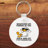 Porte-clés Funny Duck Graphic Men Women Funny Quote  (Recto)