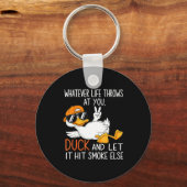 Porte-clés Funny Duck Graphic Tees Men Women Funny Quote (Recto)