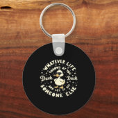 Porte-clés Funny Duck Graphic Tees Men Women Teens Funny Quot (Recto)