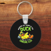 Porte-clés Funny Duck Graphic Tees Men Women Teens Funny Quot (Recto)