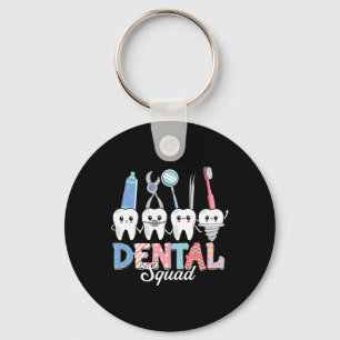Porte-clés Funny Easter Dental Squad Pour Bureau Dentaire Hyg