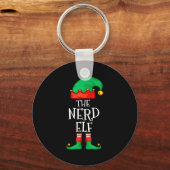 Porte-clés Funny Elf Family Christmas The Nerd Elf Sweater Me (Recto)