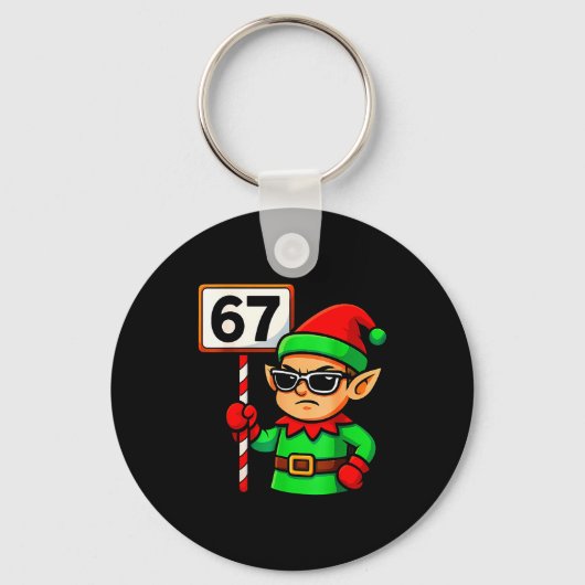 Porte-clés Funny Elf Six Seven 6 7 Meme Christmas Costume 67  (Recto)