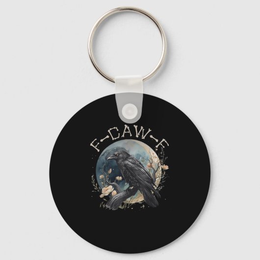 Porte-clés Funny F-caw-f Black Crow Fcawf Black Crow (Recto)
