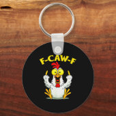 Porte-clés Funny F-caw-f Chicken Fcawf Chicken (Recto)