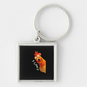 Porte-clés Funny F-Caw-F poulet F-Caw-F poulet Créatif Décont