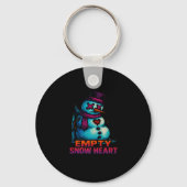 Porte-clés Funny Family Christmas Empty Snow Heart Snowman Pr (Recto)