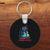 Porte-clés Funny Family Christmas Empty Snow Heart Snowman Pr (Recto)