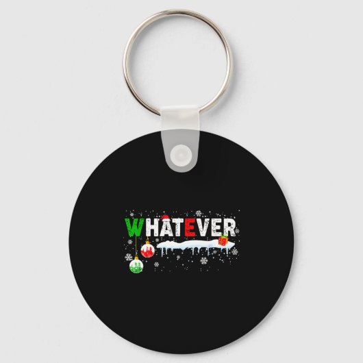 Porte-clés Funny Family Christmas Pajamas Matching Whatever (Recto)