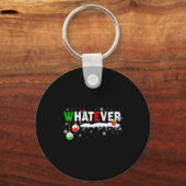 Porte-clés Funny Family Christmas Pajamas Matching Whatever (Recto)