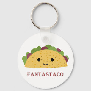 Porte-clés Funny Fantastaco Taco Pun Cute Kawaii Taco