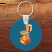 Porte-clés Funny Fantasy Football Loser Toilet  (Recto)