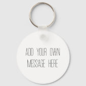 Porte-clés Funny Favori Keyring avec message (Verso)