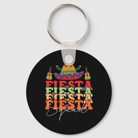 Porte-clés Funny Fiesta Squad Cinco De Mayo Parti Mexicain Ci (Recto)