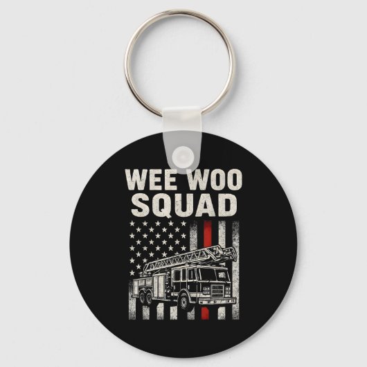 Porte-clés Funny Firefighter Art For Men Women Kids Fire Truc (Recto)