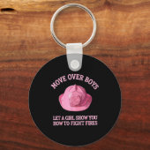 Porte-clés Funny Firefighter Art For Women Girls Fire Fighter (Recto)