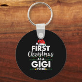 Porte-clés Funny First Christmas As A Gigi To Be New Gigi Xma (Recto)