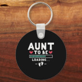 Porte-clés Funny First Time Pregnancy Announcement - Aunt To (Recto)