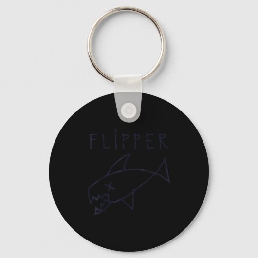Porte-clés Funny Flipper Fish Die Sarcastic Graphic (Recto)