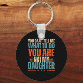 Porte-clés Funny For Father Dad From Daughter Father's Day Da (Recto)