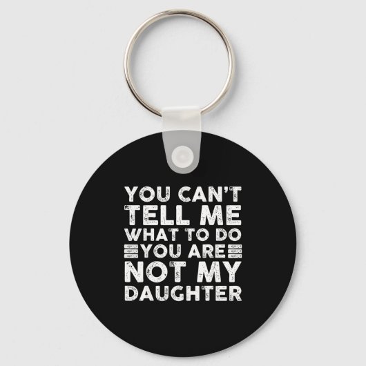 Porte-clés Funny For Father Dad From Daughter Father's Day Da (Recto)