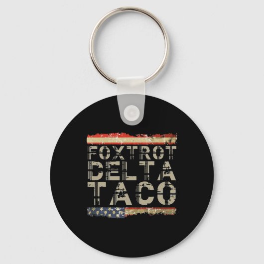 Porte-clés Funny Foxtrot Delta Taco3 (Recto)