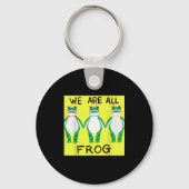 Porte-clés Funny Frog We Are All Frog (Recto)