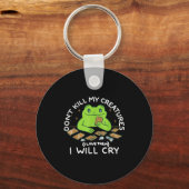 Porte-clés Funny Gamer Don’t Kill My Creatures I Will-cry Fro (Recto)