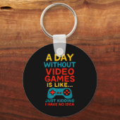 Porte-clés Funny Gamer Saying Graphic Tee Men Boys Teens Vide (Recto)