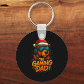 Porte-clés Funny Gaming Dad Christmas Outfit Gamer Gift  (Recto)