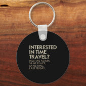 Porte-clés Funny Geek Gift Time Travel Paradox (Recto)