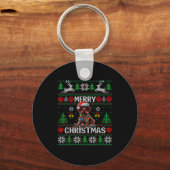 Porte-clés Funny German Shorthaired Inter Dog Ugly Xmas Sweat (Recto)