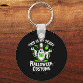 Porte-clés Funny Ghost Bowling League Team Halloween Humor De (Recto)