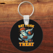 Porte-clés Funny Ghost Ice Hockey Player Halloween Costume Me (Recto)
