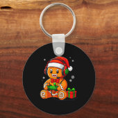 Porte-clés Funny Gingerbread Gaming Pjs Pajamas Christmas Xma (Recto)