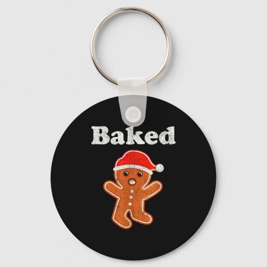 Porte-clés Funny Gingerbread Man Baked Cookie Baking Adult Ch (Recto)