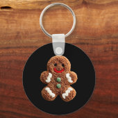 Porte-clés Funny Gingerbread Man Crochet Christmas Xmas Pajam (Recto)