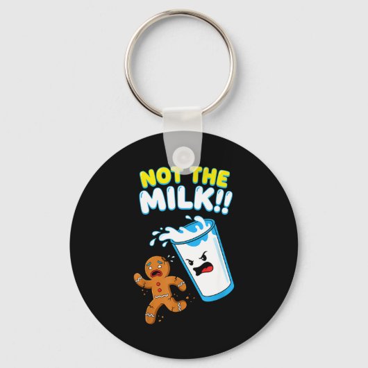 Porte-clés Funny Gingerbread Man Not The Milk Pun Cookies Wom (Recto)