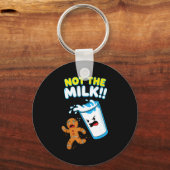 Porte-clés Funny Gingerbread Man Not The Milk Pun Cookies Wom (Recto)
