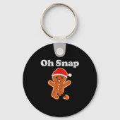 Porte-clés Funny Gingerbread Man Oh Snap Christmas Cookie Cos (Recto)