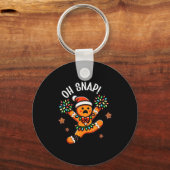 Porte-clés Funny Gingerbread Man Pajamas & Pjs Xmas Holid (Recto)