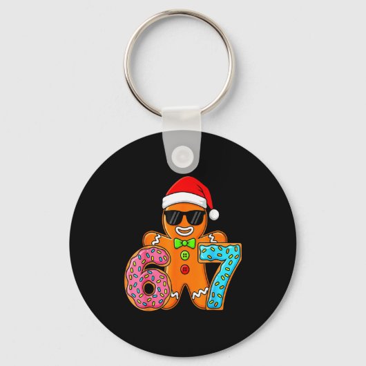 Porte-clés Funny Gingerbread Six Seven 67 Ice Cream Drip Chri (Recto)